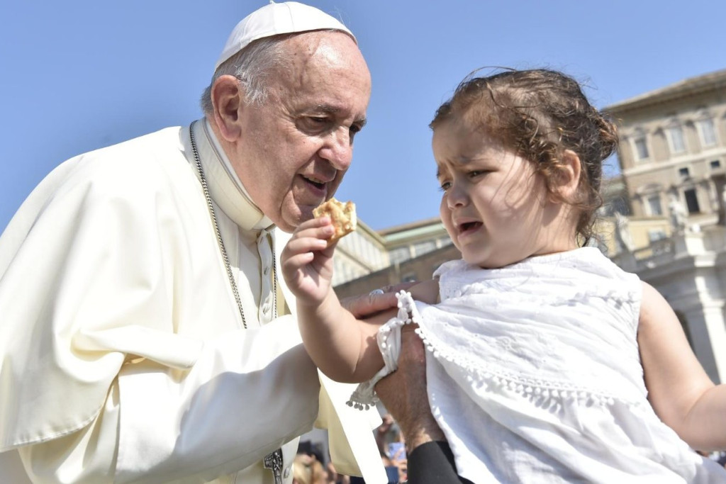 Paus Franciscus tijdens de algemene audiëntie van woensdag 19 juni 2019