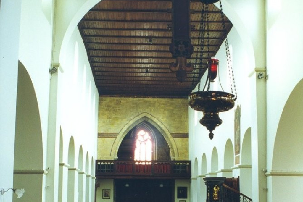 Interieur van de Sint-Odulphuskerk in Borgloon