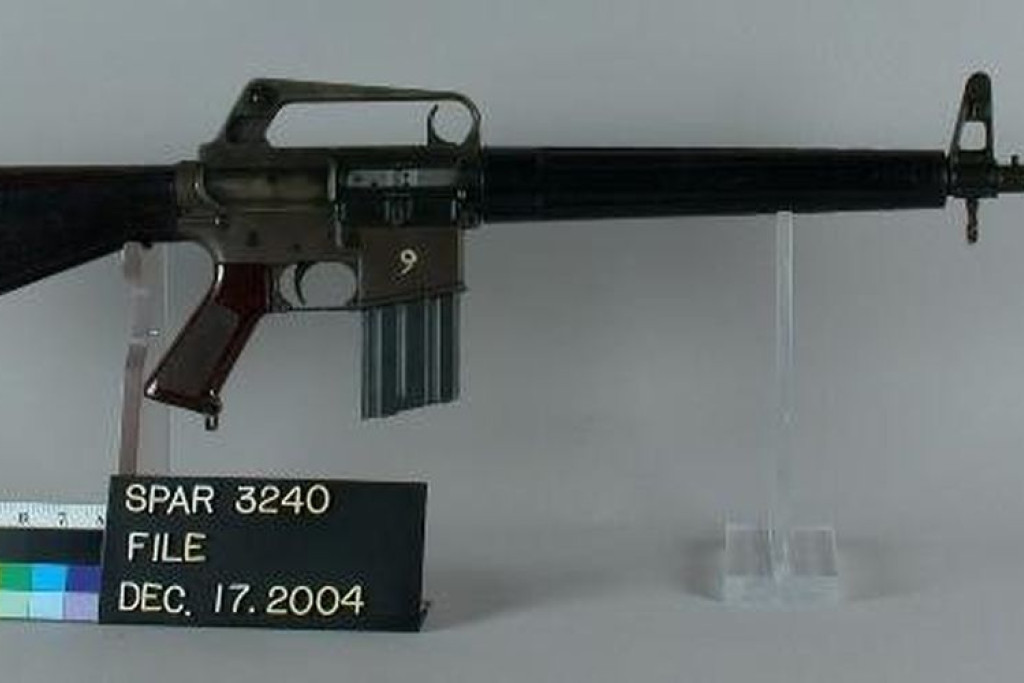 Het semiautomatische aanvalswapen AR-15