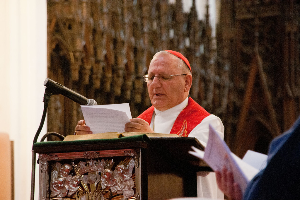Kardinaal Louis Raphaël Sako, de Chaldeeuwse patriarch van Babylon en aartsbisschop van Bagdad Kardinaal Louis Raphaël Sako, de Chaldeeuwse patriarch van Babylon en aartsbisschop van Bagdad