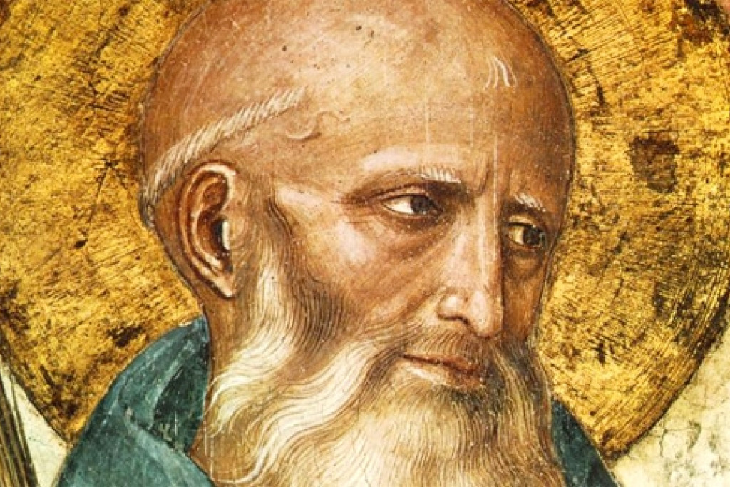 Benedictus van Nursia, stichter van de benedictijnen