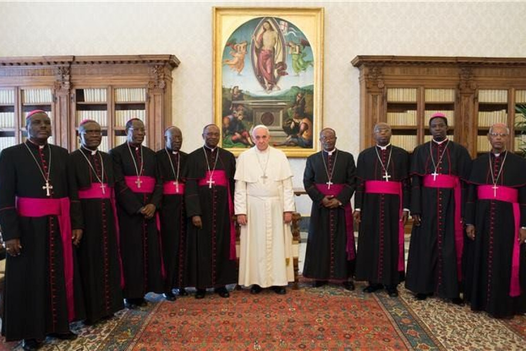 De bisschoppen van Burundi bij paus Franciscus