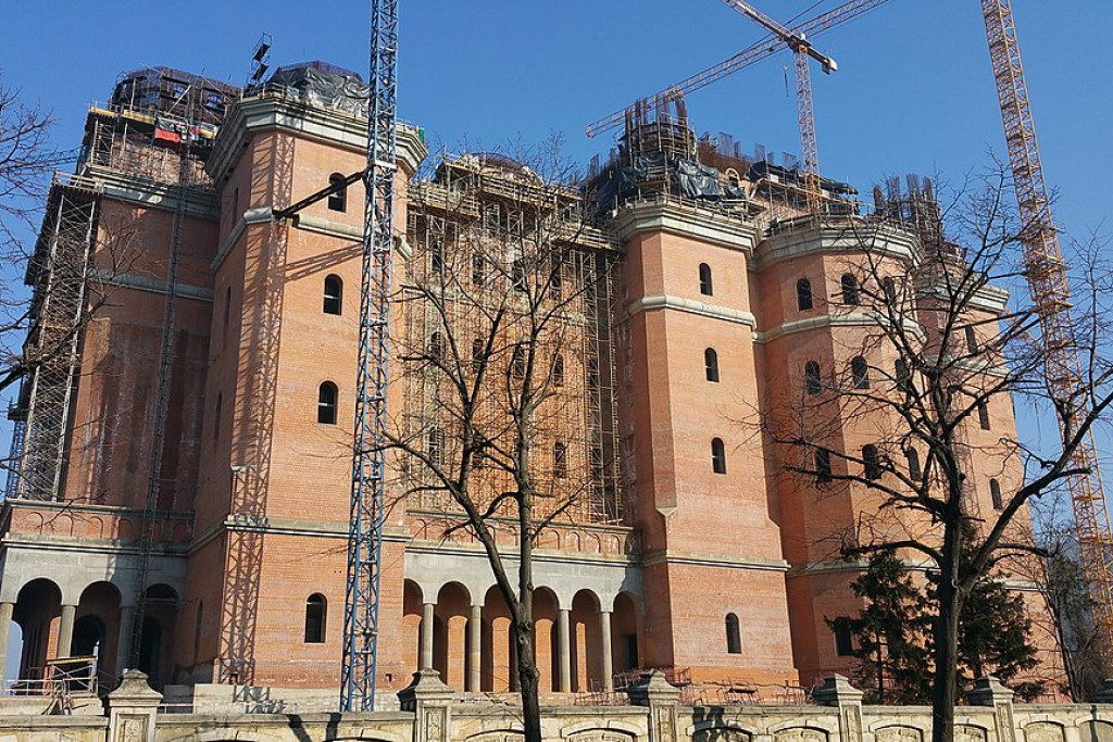 De nieuwe nationale kathedraal van Boekerest