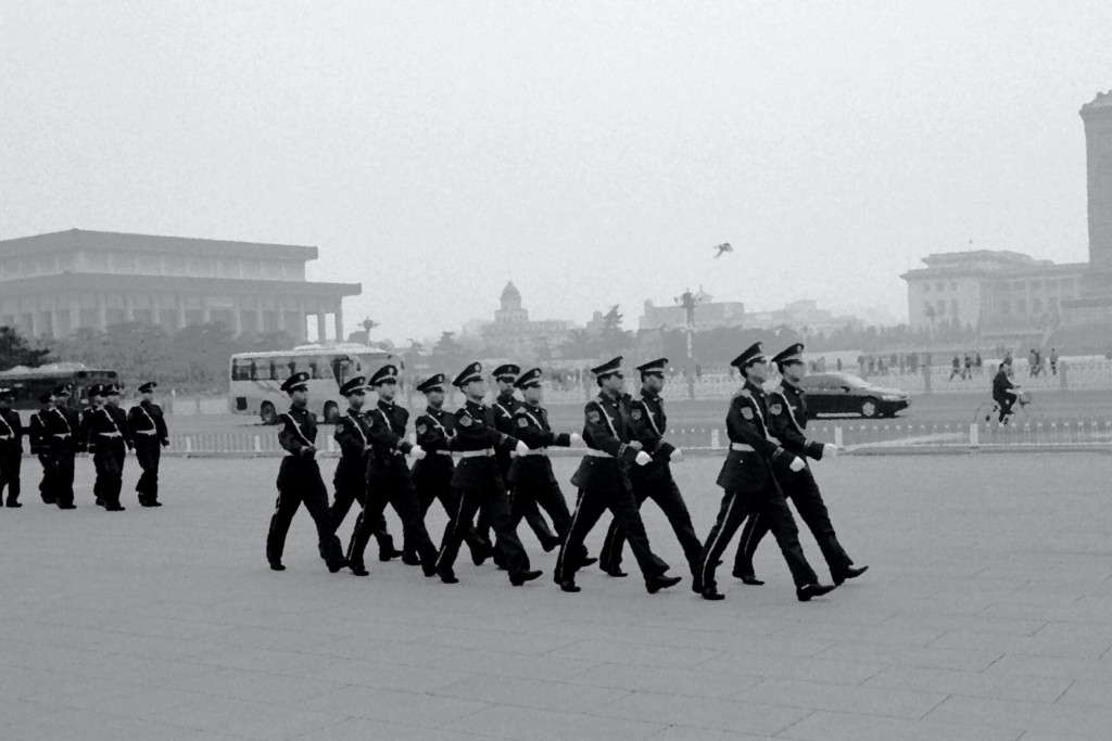 Optocht in Peking