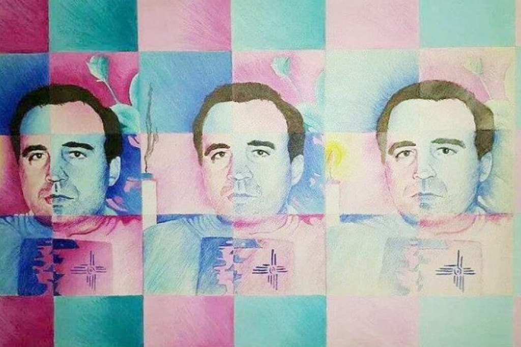Schilderij ter nagedachtenis van Giuseppe ‘Peppe’ Diana