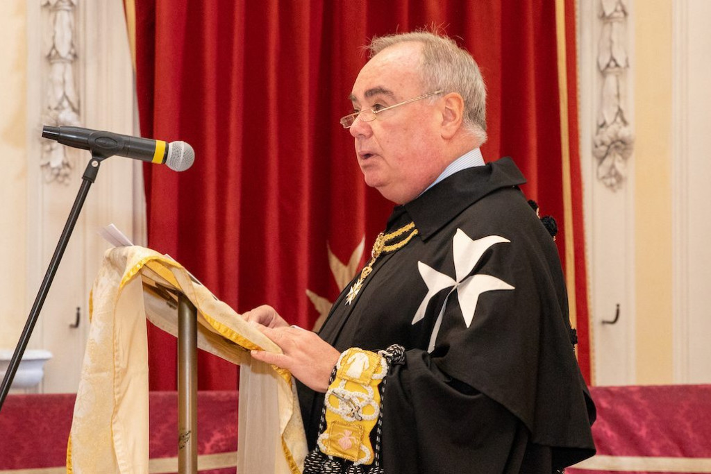 John Dunlap, de grootmeester van de Orde van Malta