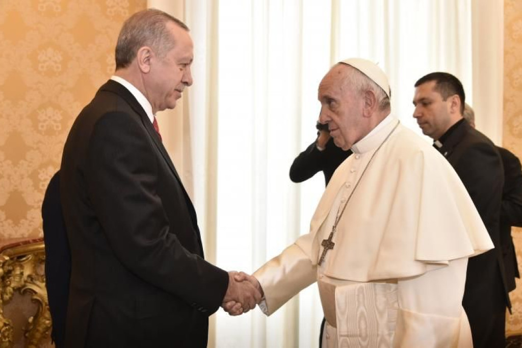 President Erdogan bij paus Franciscus