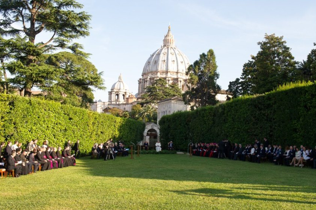 De tuin van het Vaticaan