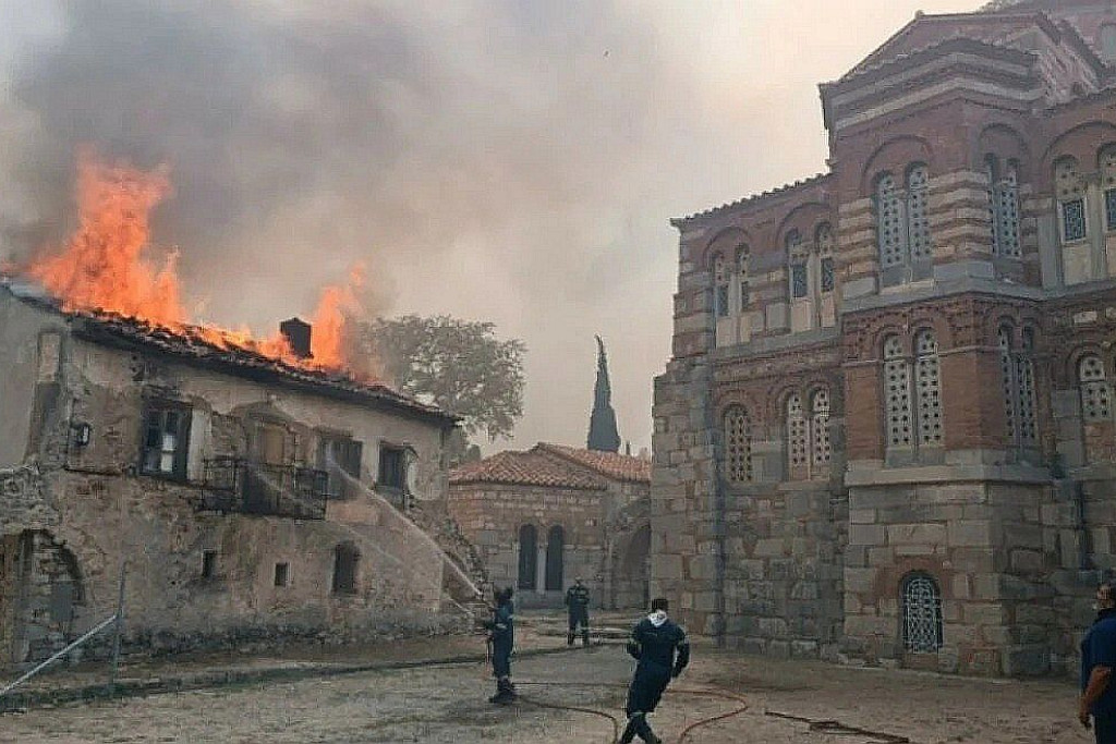 De brand in het klooster