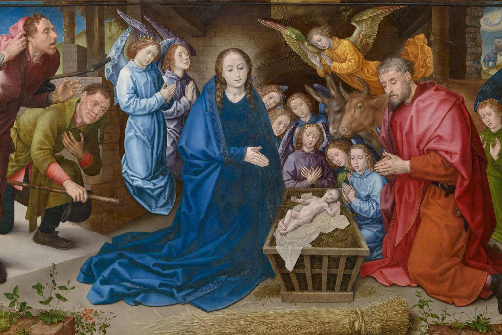 ‘De geboorte van Christus’ van Hugo van der Goes, gedateerd rond 1480.