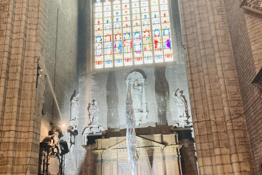 Opus van Wim Delvoye in Sint-Baafs