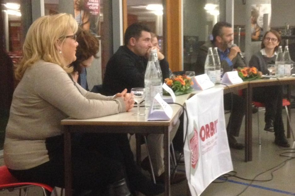 Veerle Vlemincx, Christel Decap, Selahattin Koçak, Naziha Maher, Hamid Riffi en Lies Vandeneede
