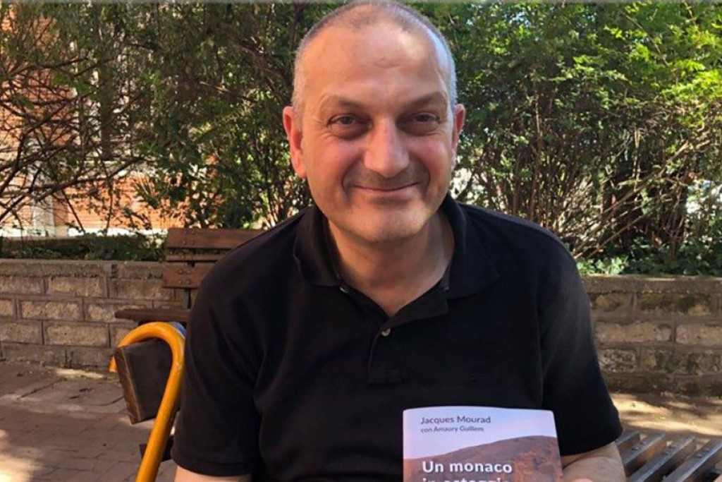 Jacques Mourad in juli 2019 in Rome bij de voorstelling van zijn boek