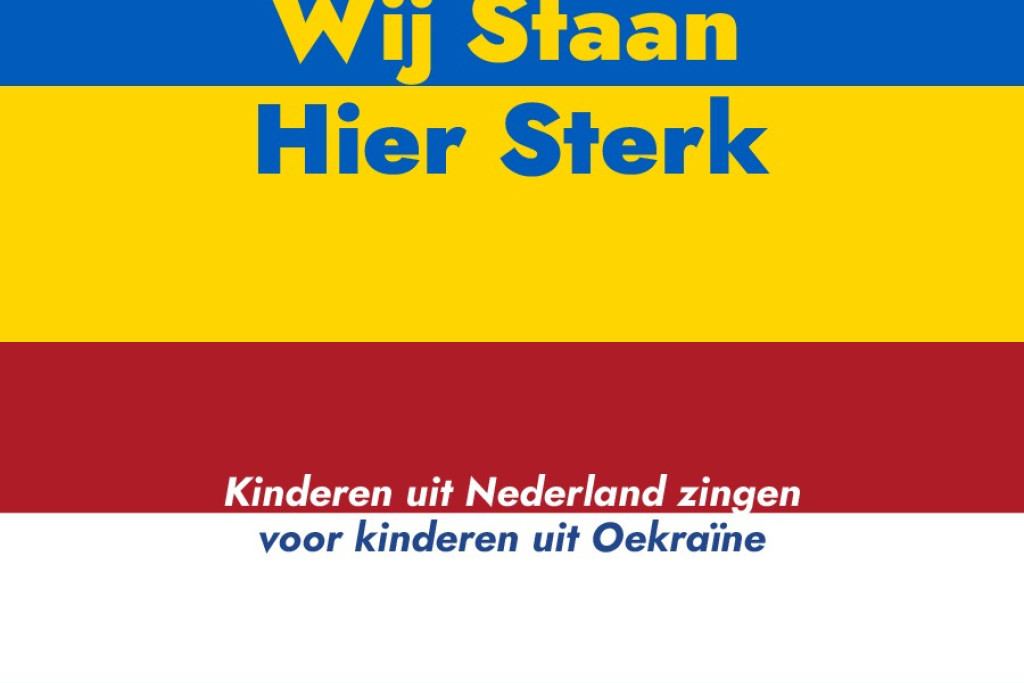 Kinderen zingen voor Oekraïne