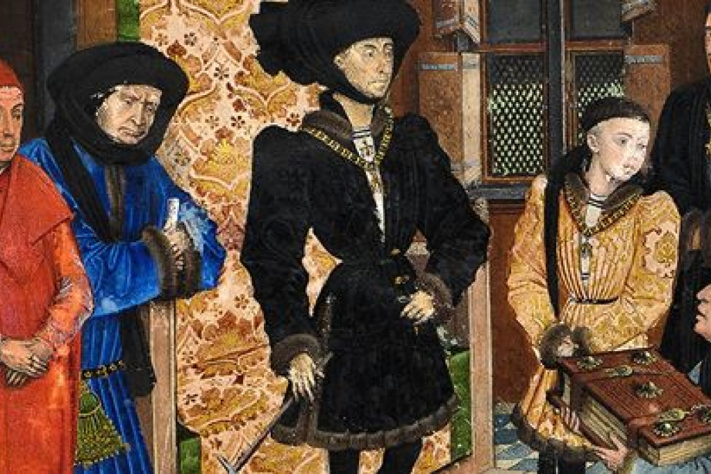 Miniatuur van Rogier van de Weyden in de Chronieken van Henegouwen
