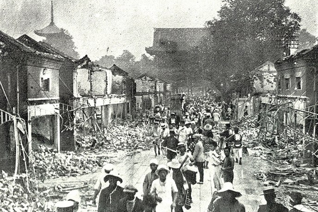 De aardbeving va 1923 in Kanto.