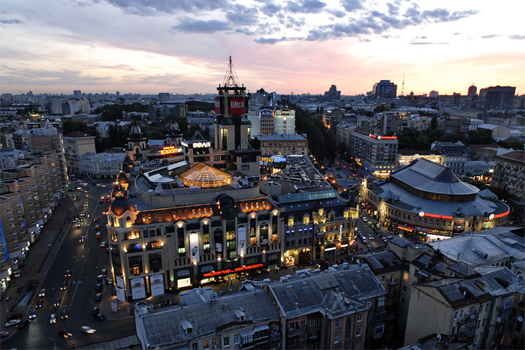 Het centrum van Kiev