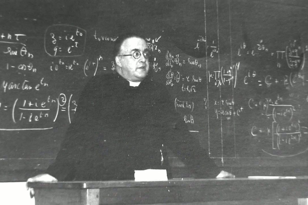 De Belgische priester en astronoom George Lemaitre