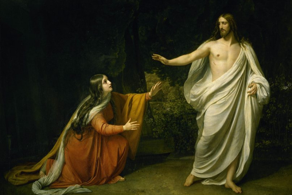De verschijning van Christus aan Maria Magdalena na de opstanding van Alexander Ivanov