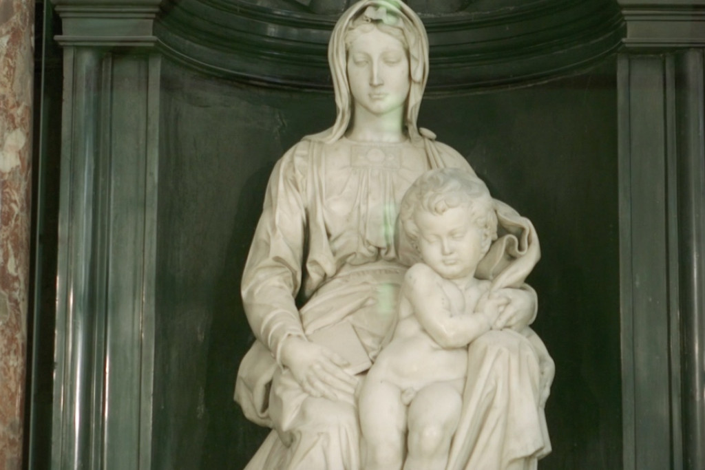 Maria met kind van Michelangelo, Onze-Lieve-Vrouwekerk Brugge.