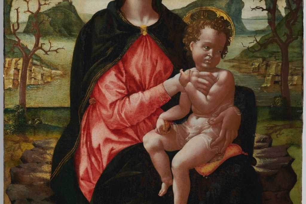 Maria met kind , entourage van Michelangelo (1475-1564)