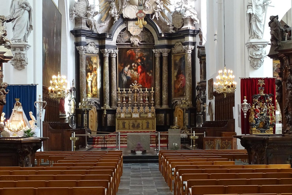 Het altaar van de Sint-Janskerk in Mechelen