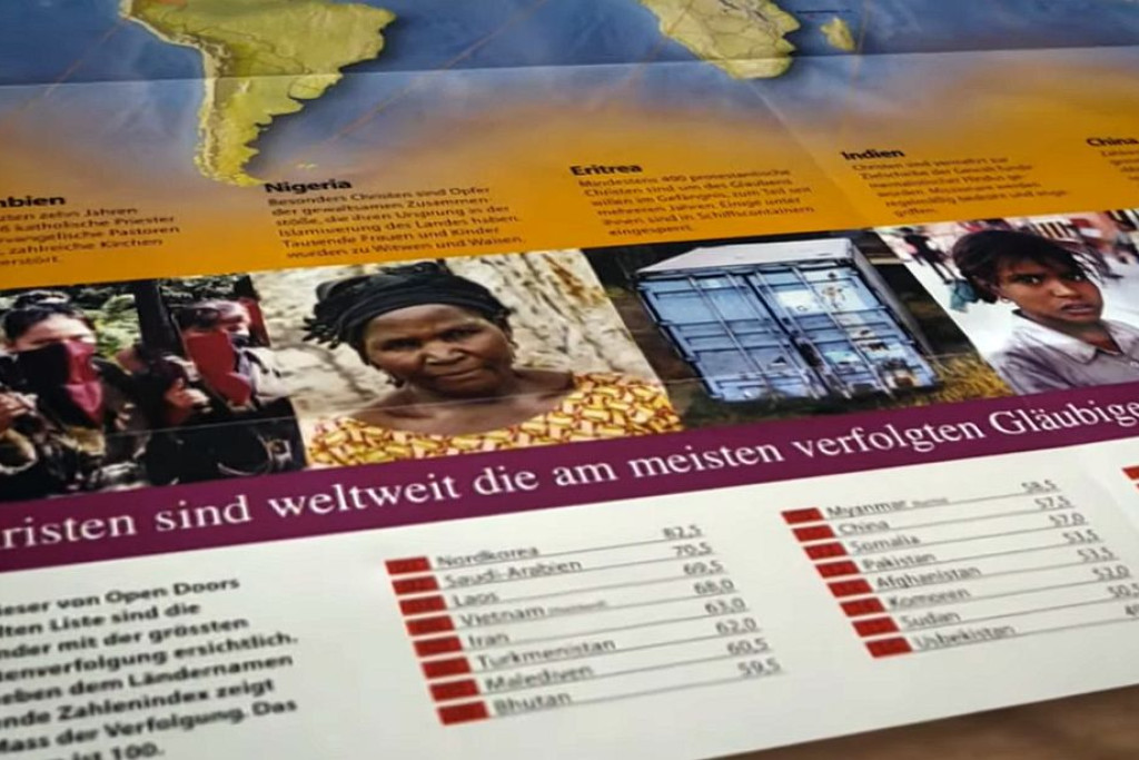 Open Doors publiceert jaarlijks een Ranglijst Christenvervolging