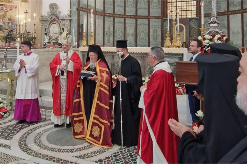De oecumenische patriarch in Salerno
