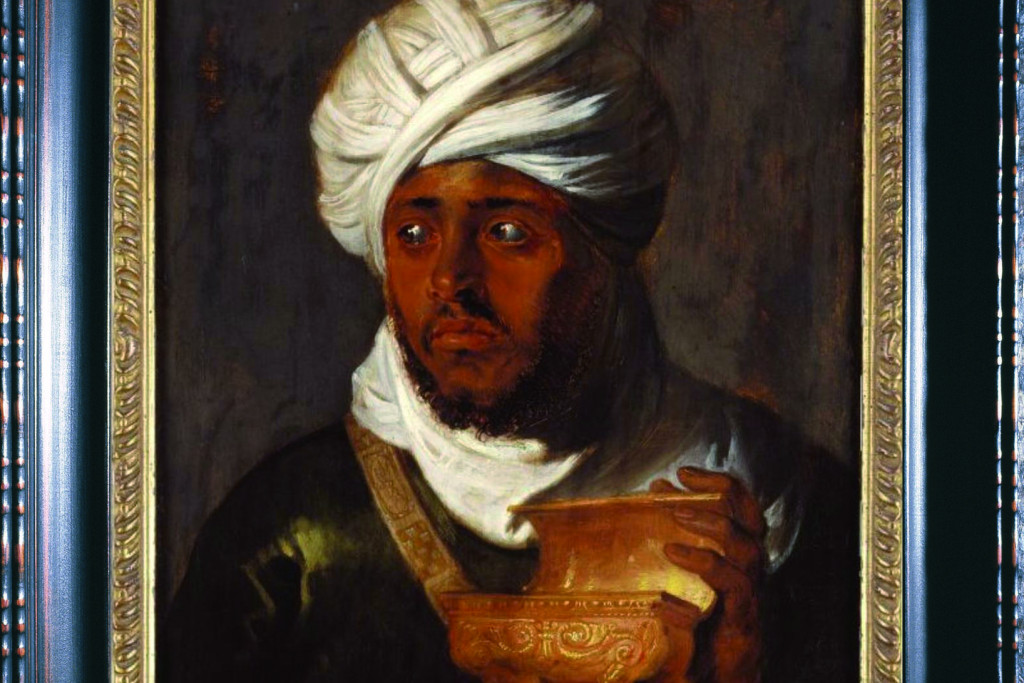 Ethiopische Koning met aangepaste kader