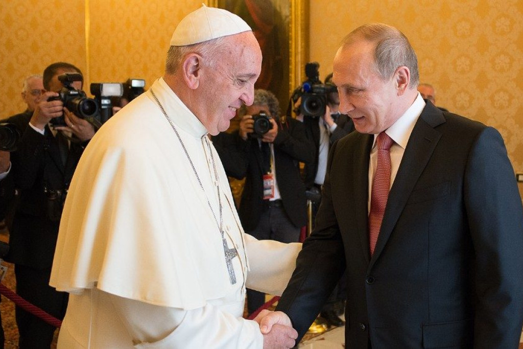 President Poetin en paus Franciscus