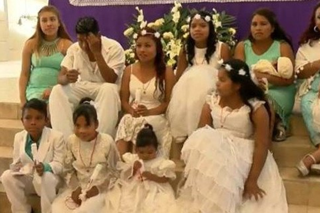 Irene Ramírez (30) met haar kroostrijke gezin