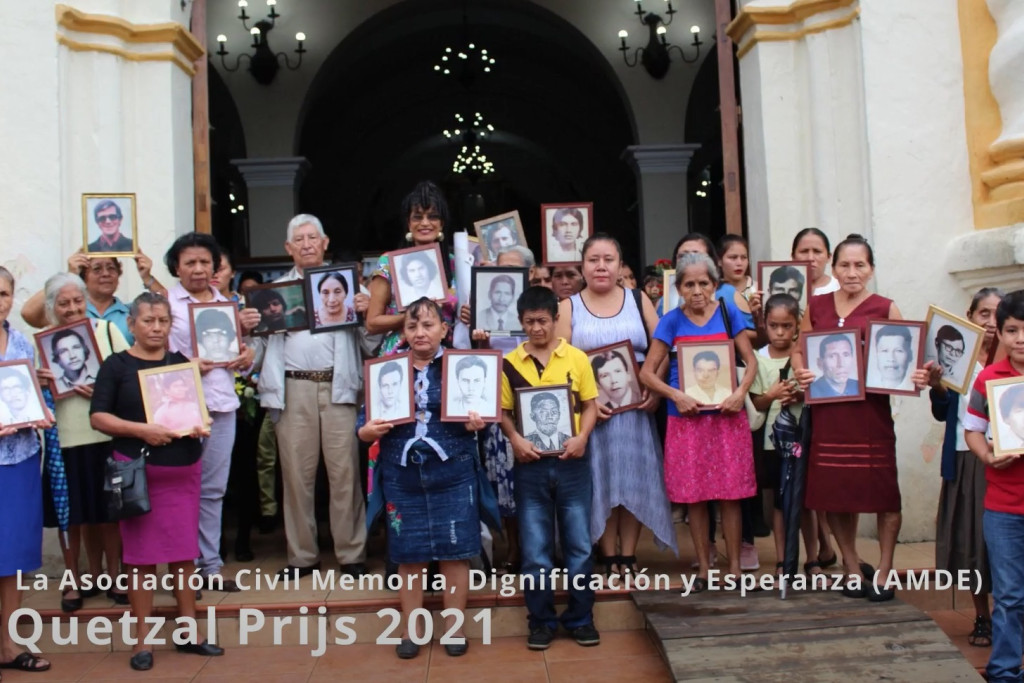 Laureaat van de Quetzalprijs 2021 van de vzw Guatebelga is de Asociación Memoria Dignificación Esperanza actief in Santa Lucía Cotzumalguapa in Guatemala