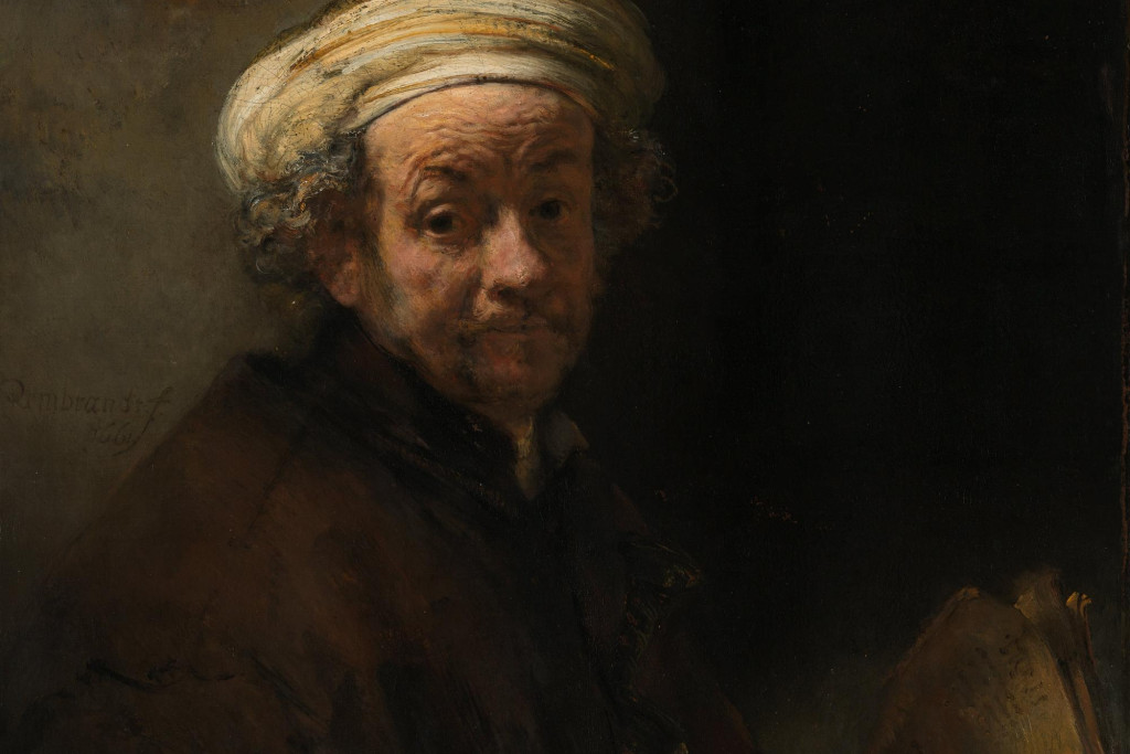 Zelfportret van Rembrandt Harmensz van Rijn als de apostel Paulus