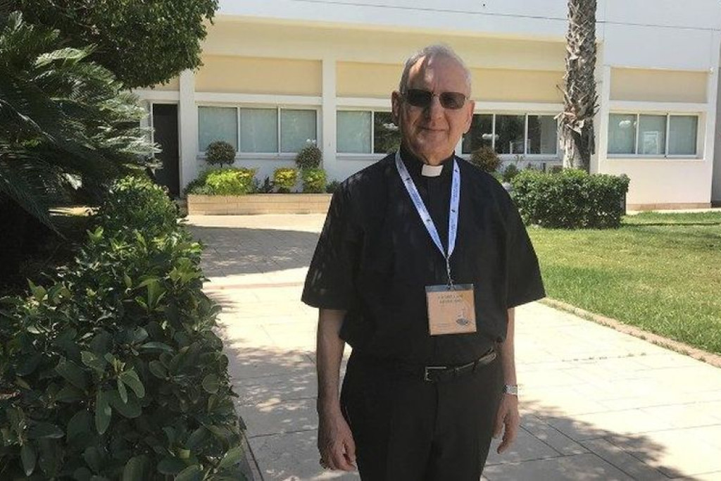 Patriarch Louis Sako tijdens het overleg van ROACIO in Nicosia
