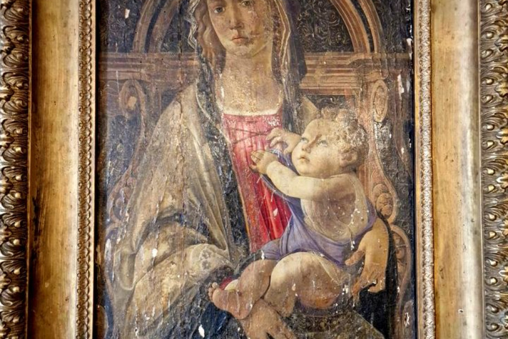 De teruggevonden Madonna met kind van Boticelli