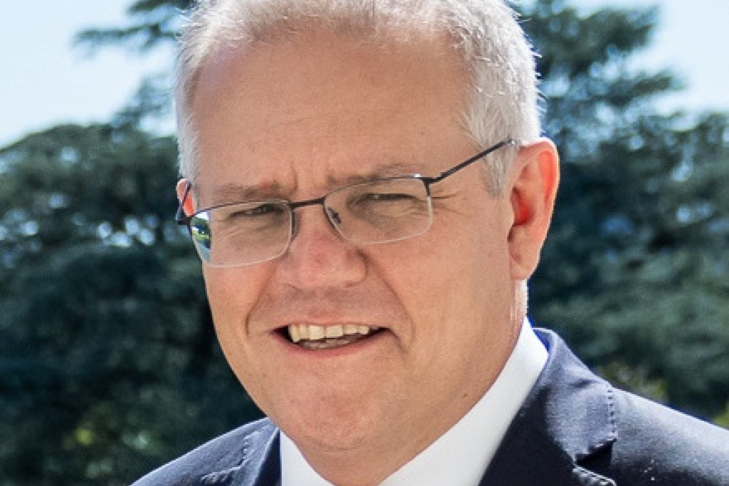 De Australische premier Scott Morrison