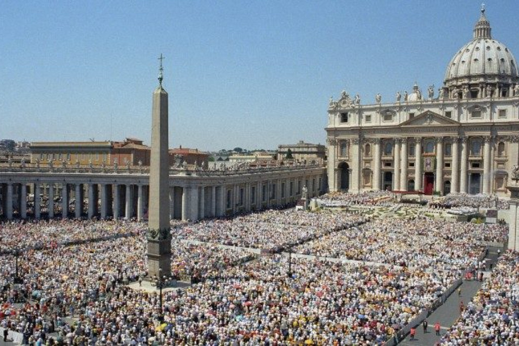 Het Sint-Pietersplein in Rome