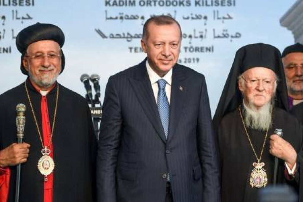 Erdogan met kerkleiders