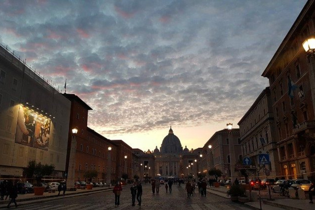 Zicht op het Vaticaan
