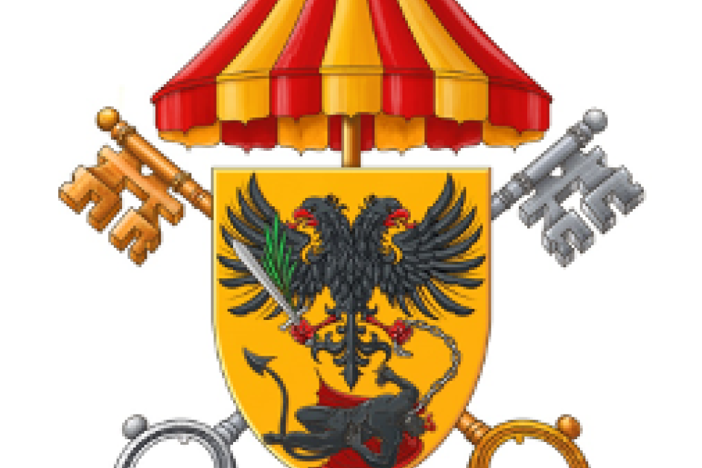 Het wapen van de Sint-Hermesbasiliek in Ronse
