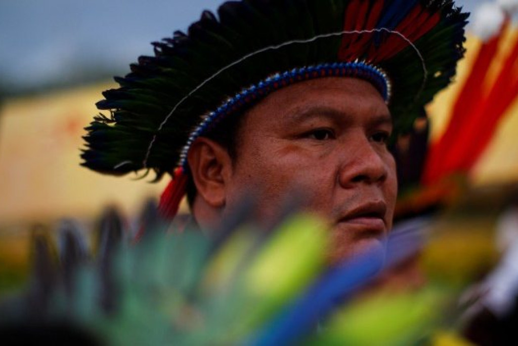 Protest van het Yanomami-volk