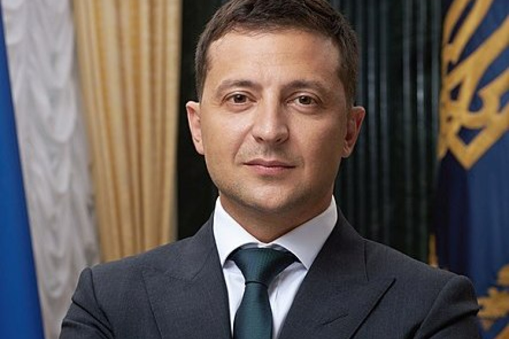 De Oekraïense president Volodymyr Zelenskyj