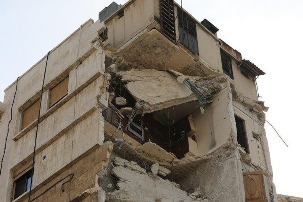 Oorlogsschade in Aleppo