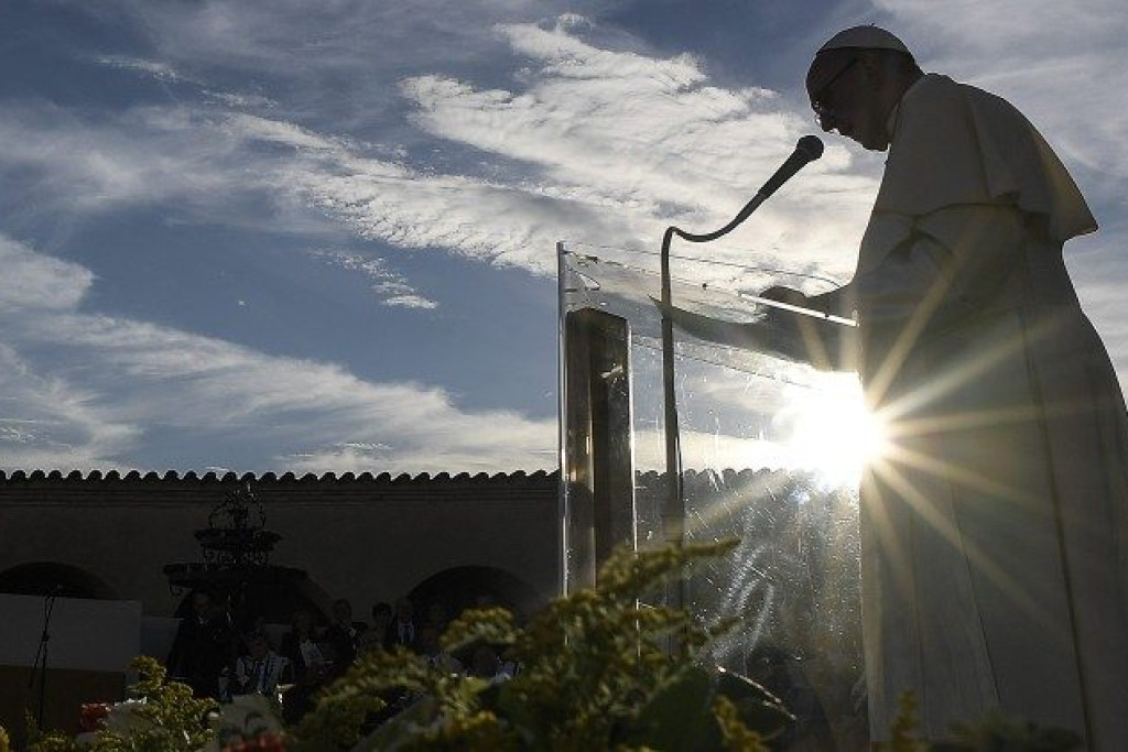 Vredesgebed van paus Franciscus in Asssisi