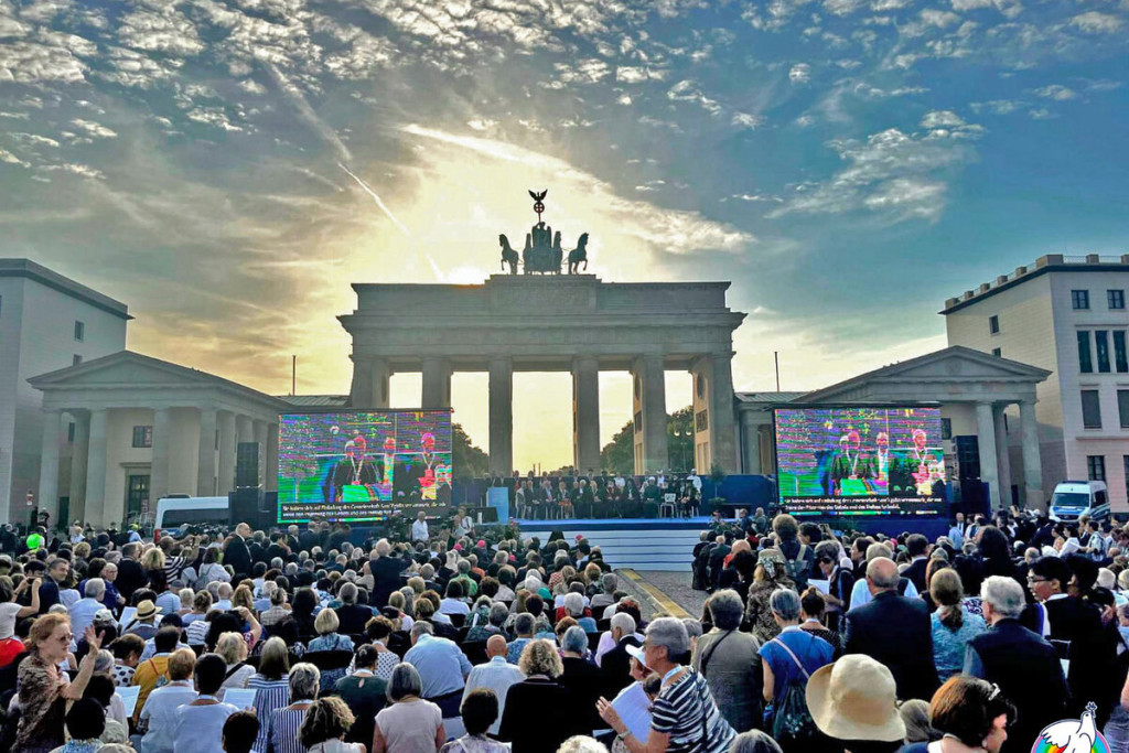 Slotmoment aan de Brandenburger Tor