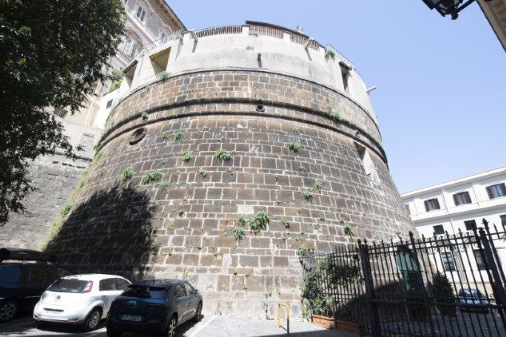 De hoofdzetel van de Bank van het Vaticaan