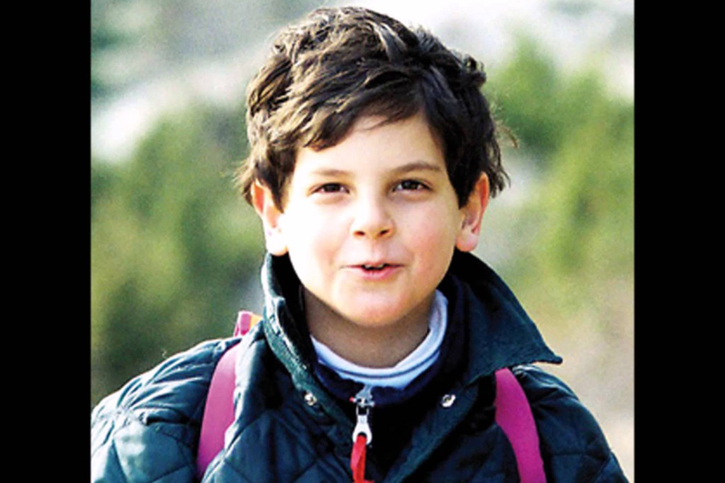 Carlo Acutis rond de leeftijd van 6 jaar.