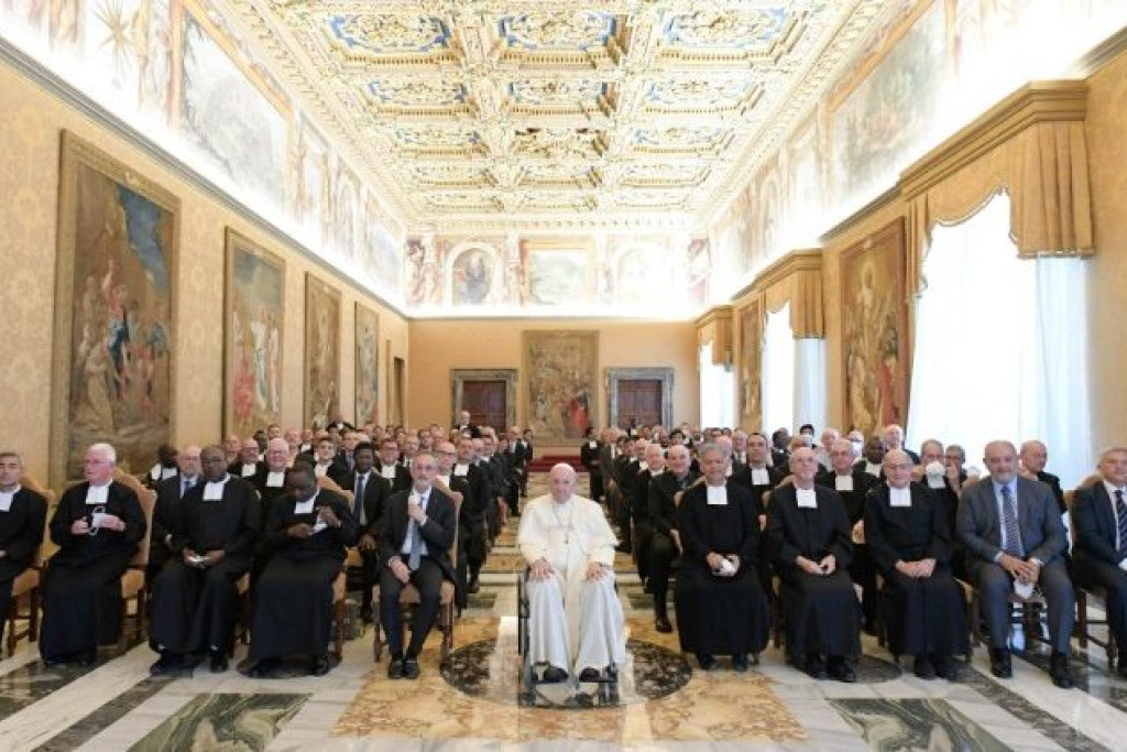 Broeders van de Christelijke Scholen bij paus Franciscus