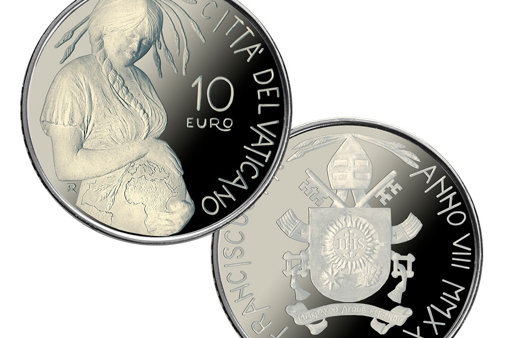 De 10 euromunt voor de Dag van de Aarde
