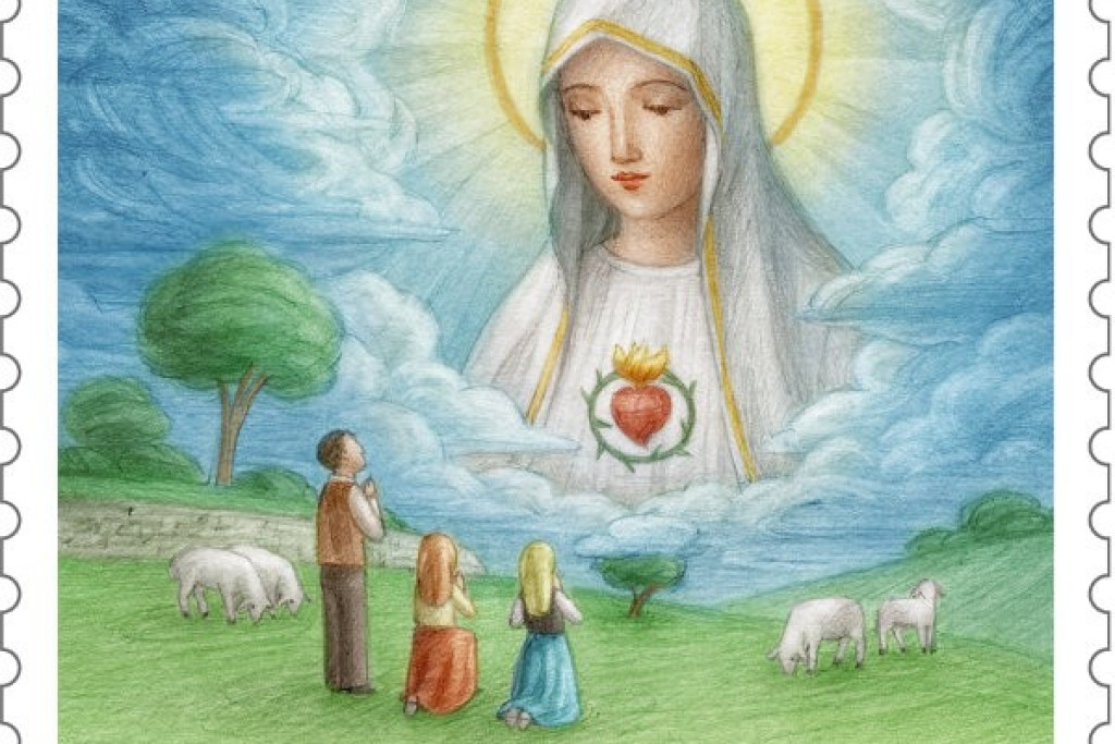 Postzegel voor 100 jaar Fatima en het pausbezoek